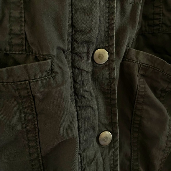 Gray utility zip up jacket - Picture 5 of 6